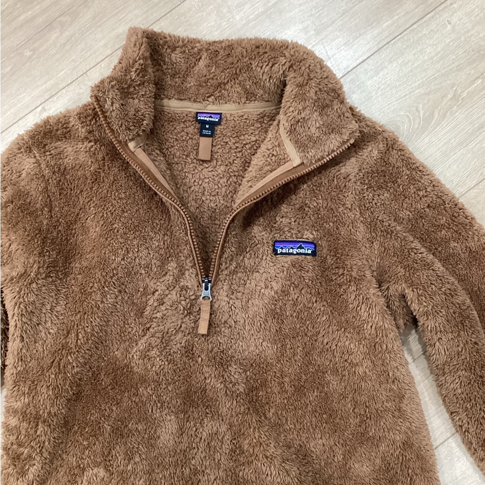 Patagonia Brown Fleece Quarter-Zip Pullover - Picture 2 of 8